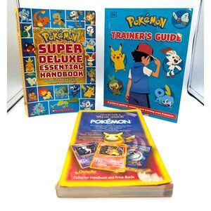 Pokemon 3 Book Collector's Value Trainer's Guide Super Deluxe Essential Handbook
